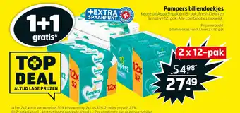 Trekpleister Pampers billendoekjes aanbieding