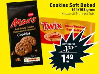 Trekpleister Cookies Soft Baked aanbieding