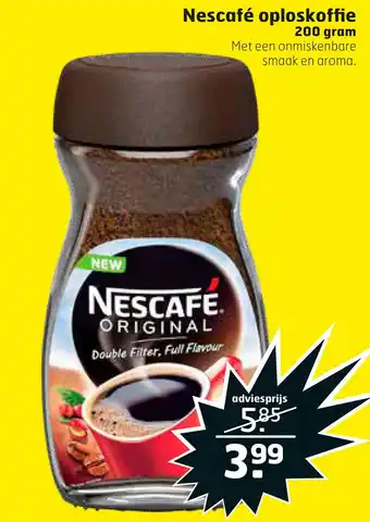 Trekpleister Nescafé oploskoffie aanbieding