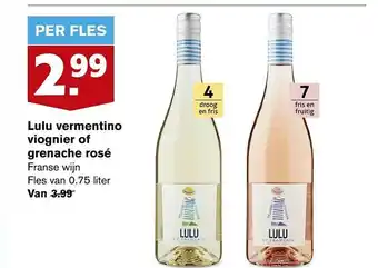 Hoogvliet Lulu Vermentino Viognier Of Grenache Rosé aanbieding