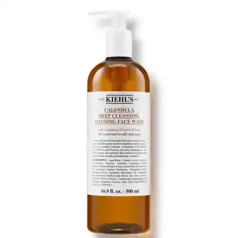 Lookfantastic Kiehl's calendula deep cleansing foaming face wash (various sizes) - 500ml aanbieding