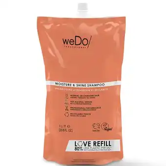 Lookfantastic Wedo/ professional moisture and shine shampoo pouch 1000ml aanbieding