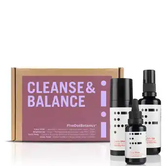 Lookfantastic Five dot botanics cleanse and balance gift set aanbieding