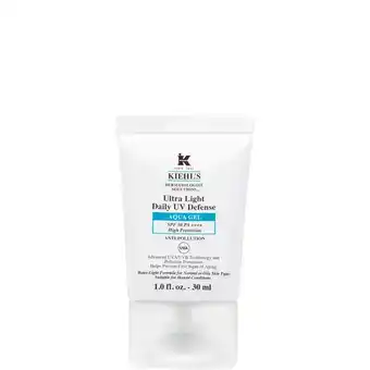 Lookfantastic Kiehl's ultra light daily uv defense aqua gel spf 50 pa++++ (various sizes) - 30ml aanbieding