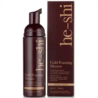 Lookfantastic He-shi gold foaming mousse 150ml aanbieding