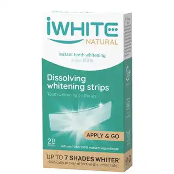 Lookfantastic Iwhite natural teeth whitening strips x28 0.9g aanbieding