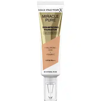 Lookfantastic Max factor miracle pure skin improving foundation 30ml (various shades) - natural rose aanbieding