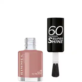 Lookfantastic Rimmel 60 seconds nail polish 8ml (various shades) - mauve to the music aanbieding