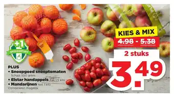 PLUS Plus Snoepgoed Snoeptomaten, Elstar Handappels Of Mandarijnen aanbieding