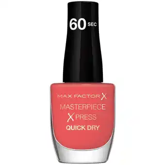 Lookfantastic Max factor masterpiece x-press nail polish 8ml (various shades) - feelin' peachy 416 aanbieding