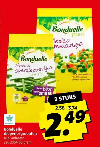 Boni Bonduelle Diepvriesgroenten aanbieding