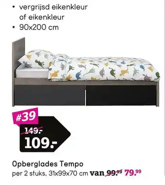 Leen Bakker Opberglades Tempo aanbieding