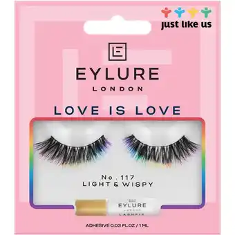 Lookfantastic Eylure false lashes - fluttery light pride love is love no. 117 aanbieding