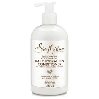 Lookfantastic Sheamoisture shea moisture 100% virgin coconut oil daily hydration conditioner 384ml aanbieding