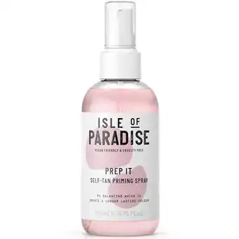 Lookfantastic Isle of paradise prep it self-tan priming spray 200ml aanbieding