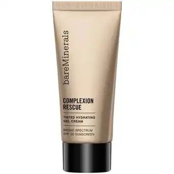 Lookfantastic Bareminerals complexion rescue tinted moisturiser hydrating gel cream broad spectrum spf 30 15ml (various shades) - natural aanbieding