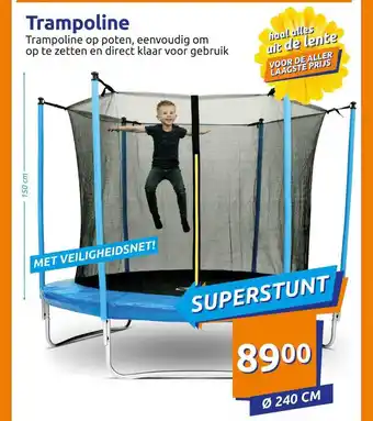 Action Trampoline 240cm aanbieding