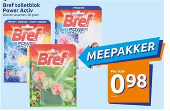 Action Bref Toiletblok Power Activ 50g aanbieding