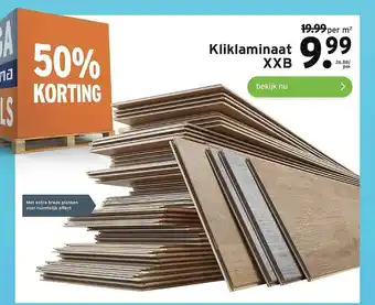 GAMMA Kliklaminaat XXB 50% Korting aanbieding