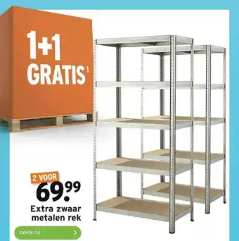 GAMMA Extra Zwaar Metalen Rek 1+1 Gratis aanbieding