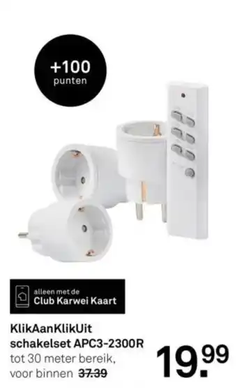 Karwei KlikAanKlikUit schakelset APC3-2300R aanbieding