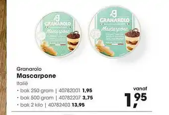 HANOS Granarolo Mascarpone aanbieding