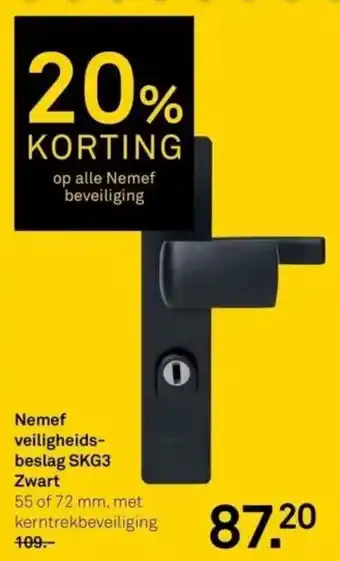 Karwei Nemef veiligheids-beslag SKG3 Zwart aanbieding