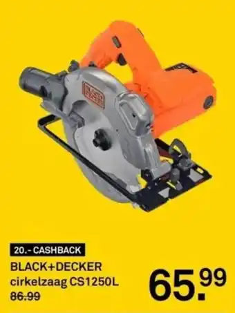 Karwei BLACK+DECKER cirkelzaag CS1250L aanbieding