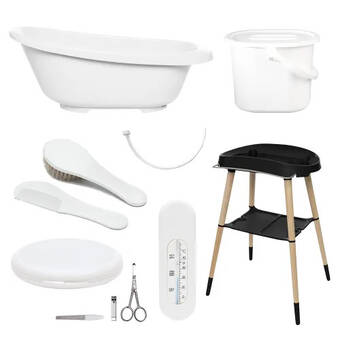 Baby Plus Bebe-jou bébé-jou badset sense 7-delig - black/white aanbieding
