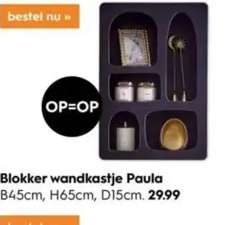 Blokker Blokker wandkastje Paula B45cm, H65cm, D15cm aanbieding