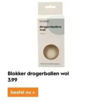 Blokker Blokker drogerballen wol aanbieding