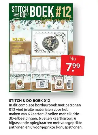 Boekenvoordeel Stitch & Do Boek 012 aanbieding