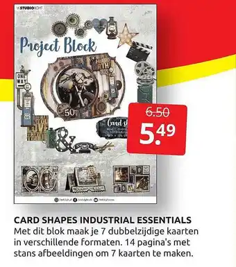 Boekenvoordeel Card Shapes Industrial Essentials aanbieding