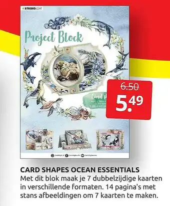 Boekenvoordeel Card Shapes Ocean Essentials aanbieding