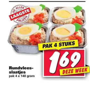 Zeeman Rundvleesslaatjes 140g aanbieding