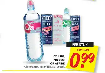 Dekamarkt O2 Life, Nocco Of Aspire aanbieding