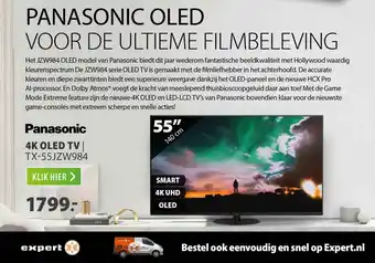 Expert Panasonic 4K OLED TV | TX-55JZW984 aanbieding