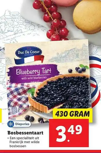 Lidl Duc De Coeur Bosbessentaart 430g aanbieding