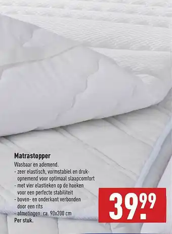 ALDI Matrastopper aanbieding