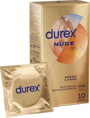 Bol.com Durex condooms nude xl 10 st aanbieding