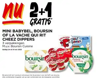 Jumbo Mini babybel, boursin of la vache qui rit aanbieding