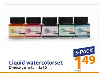 Action Liquid Watercolorset aanbieding