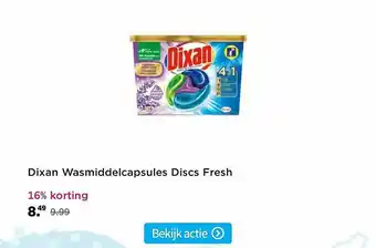 Plein.nl Dixan Wasmiddelcapsules Discs Fresh 16% Korting aanbieding