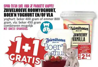 MCD Supermarkt Zuivelhoeve Roomyoghurt, Boer'n Yoghurt En-of Vla aanbieding