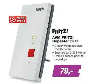 EP Fritz! AVM Fritz! Repeater 2400 aanbieding