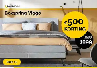 Beter Bed Boxspring Viggo €500 Korting aanbieding