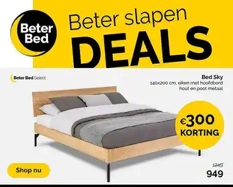 Beter Bed Bed Sky €300 Korting aanbieding