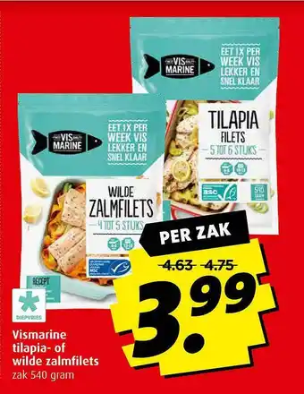 Boni Vismarine Tilapia- Of Wilde Zalmfilets aanbieding