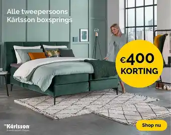 Beter Bed Alle Tweepersoons Kårlsson Boxspring €500 Korting aanbieding