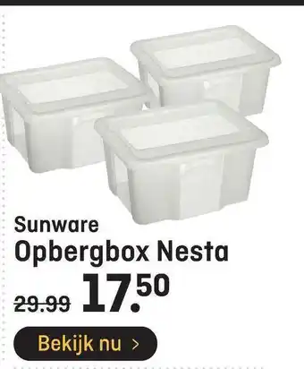 Hubo Sunware Opbergbox Nesta aanbieding